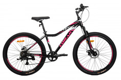 Велосипед LORAK Safe 26" 2024 15" Чёрный/Розовый