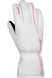 Перчатки Reusch Yana White/Pink Glo (Inch (Дюйм):8) 2023-24