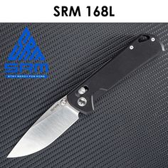 Складной нож SRM 168L-GB черный 198мм (86мм клинок )