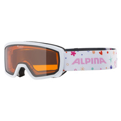 Маска Горнолыжная Alpina Scarabeo Jr. White-Rose Matt/Orange S2 (Б/Р) 2024-25