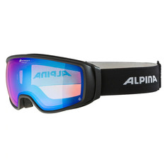 Маска Горнолыжная Alpina Double Jack Planet Q-Lite Black Matt/Q-Lite Blue Sph.s2 (M)24-25