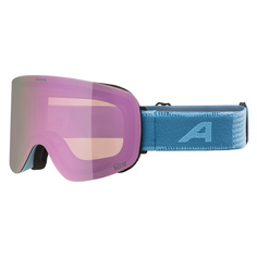 Маска Горнолыжная Alpina Penken Q-Lite Smoke-Blue Matt/Q-Lite Rose S2 (L) 2024-25