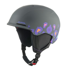 Шлем Детский Alpina Brix Jr Midnight-Grey Leo Matt (См:51-55) 2024-25