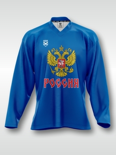 Хоккейная майка джерси Kipir XXL Ярко-синий