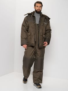 Костюм зимний Huntsman Полюс ткань Cell цвет Хаки 64-66/182-188