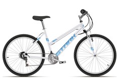 Велосипед STARK Luna 26.1 V (2021), городской (взрослый), рама 18", колеса 26", белый/голу