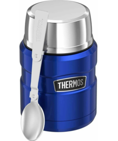 Термос для еды THERMOS KING SK3020 0.71L, складная ложка из нержавеющей стали, королевский