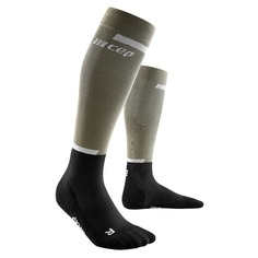 CEP THE RUN COMPRESSION TALL SOCKS 4.0 W Компрессионные гольфы женские Оливковый/Черный 3