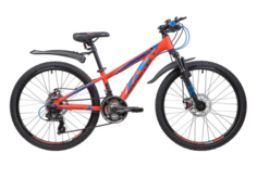 Велосипед NOVATRACK 24AHD.EXTREME.11OR4 24" 2024 11", оранжевый