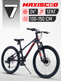 Велосипед Maxiscoo 7BIKE 24" M300 2024, Рама 11, Z-Z-MSC-M7-2403 Черный