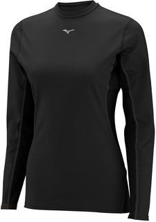 Mid Weight Crew (W), термотоп (09) чер, XS Mizuno