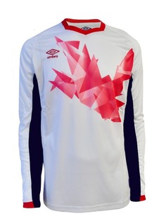 ORIGAMI JERSEY LS футболка игр.дл.рук.,муж. (192) бел/т.син/красн, YXL,US Umbro