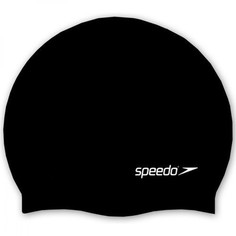 SPEEDO Plain Flat Silicon Cap Junior шапочка дет (0006) черный, one size