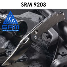 Складной нож SRM 9203-MB серый 205мм (90мм клинок)