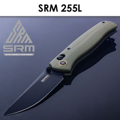 Складной нож SRM 255L-GP хаки 191мм (82мм клинок)