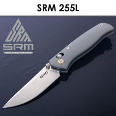 Складной нож SRM 255L-GK серый 191мм (82мм клинок)