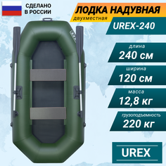 Лодка ПВХ надувная UREX 240 см темно-зеленая