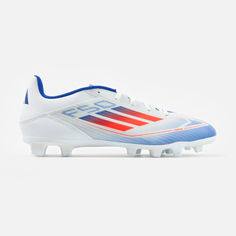 Бутсы мужские Adidas F50 Club FxG IE0611 бело-синие 11 UK