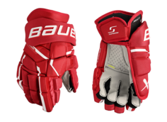 Перчатки хоккейные Bauer S23 Supreme MACH INT, 13", Красный Бауэр
