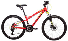 Подростковый велосипед Tornado HD 24" (2024) 13" красный Novatrack