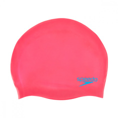 SPEEDO Plain Moulded Silicone Junior шапочка дет (A064) розовый, one size