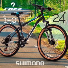Велосипед FOXX 24" 2024 CAIMAN 12" черный