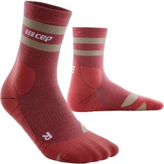 CEP HIKING 80S MID CUT COMPRESSION SOCKS W Компрессионные носки женские Розовый/Золотой 4