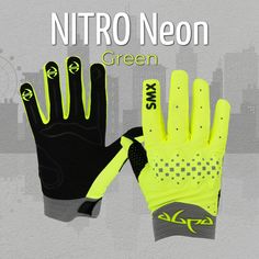 Велоперчатки EDGE NITRO Neon Green XL