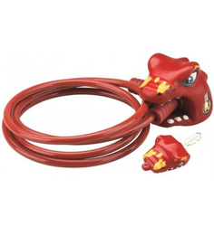 Замок на самокат велосипед Crazy Safety chinese dragon/красный дракон