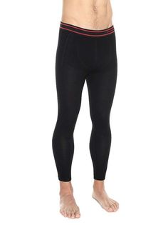 Термобелье мужское Brubeck кальсоны шерсть мериноса ACTIVE WOOL черные L