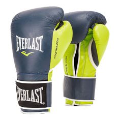Перчатки тренировочные Powerlock 12oz син/зел. Everlast