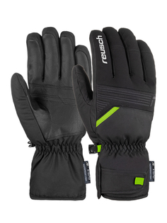 Перчатки горнолыжные REUSCH Bradley R-TEX XT Black/Neon Green (inch (дюйм):8,5)