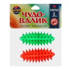 Массажер ЧУДО-ВАЛИК МИНИ зеленый-красный (2 шт. в упаковке) Торг Лайнс