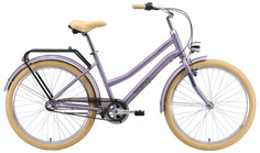 Комфортный велосипед Stark Comfort Lady 3-speed (2024) Фиолетовый, Бежевый 14.5"