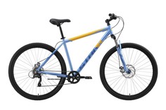 Горный велосипед Stark Respect 29.1 D Microshift (2023) Голубой, Синий, Оранжевый 18"