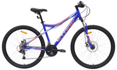 Горный велосипед Stark Slash 27.1 D (2024) Синий, Бирюзовый, Красный 16"