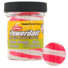 Паста Berkley Powerbait SELECT GLITTER TURBO GLOW FLUO RED/WHITE GLOW