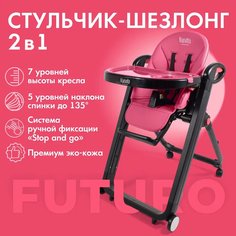 Стульчик для кормления Nuovita Futuro Nero (Cremisi /Малиновый)