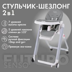 Стульчик для кормления Nuovita Futuro Senso Bianco (Grigio Scuro/Темно-серый)