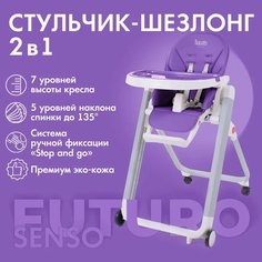 Стульчик для кормления Nuovita Futuro Senso Bianco (Viola/Фиолетовый)