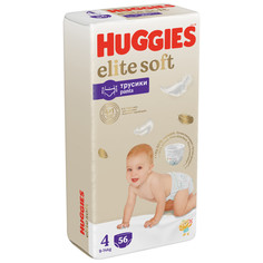 Подгузники-трусики Huggies Elite Soft 9-14 кг, 4 размер, 56 шт