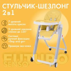 Стульчик для кормления Nuovita Futuro Senso Bianco (Giallo/Желтый)