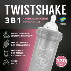 Детская антиколиковая бутылочка для кормления Twistshake, 330 мл, от 4+ мес.