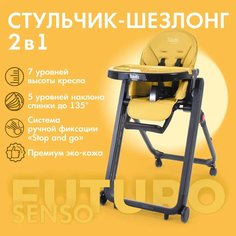 Стульчик для кормления Nuovita Futuro Senso Nero (Giallo/Желтый)