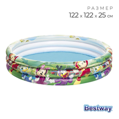 Детский бассейн Bestway Микки Маус, 122х25 см, от 2 лет, 91007, 694266