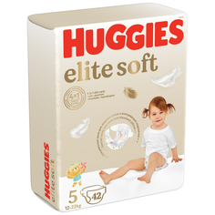 Подгузники Huggies Elite Soft 12-22 кг, 5 размер, 42 шт