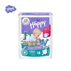 Подгузники Bella Baby Happy Junior Extra 6 (16+ кг), 18 шт.