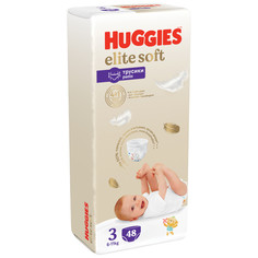 Подгузники-трусики Huggies Elite Soft 6-11 кг, 3 размер, 48 шт