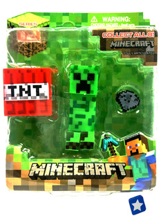 Фигурка StarFriend Майнкрафт Крипер Minecraft подвижная с аксессуарами 7 см