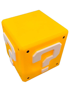 Светильник ночник StarFriend Марио Mario знак вопроса со звуком usb 11,5 см